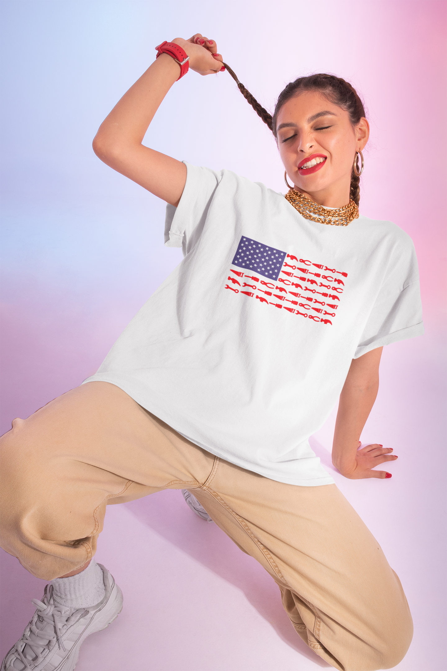 Tool Flag Tee – American Pride for the Tradesman