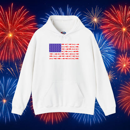 Tool Flag White Hoodie – Built for the Trades, Worn with Pride