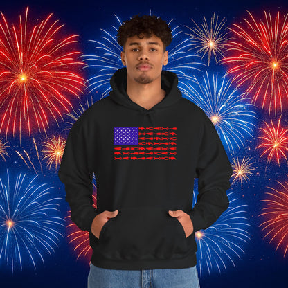 Tool Flag Black Hoodie – American Grit for the Working Class