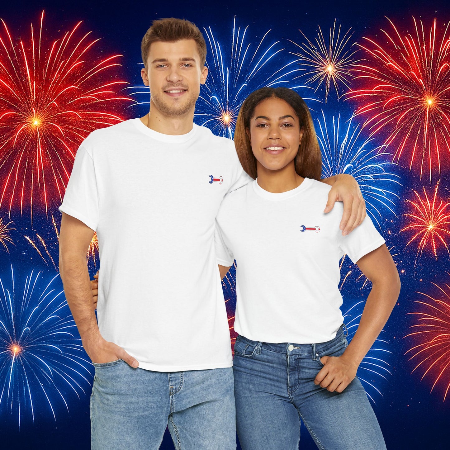 Tool Flag Wrench White T-Shirt – American Pride for the Trades