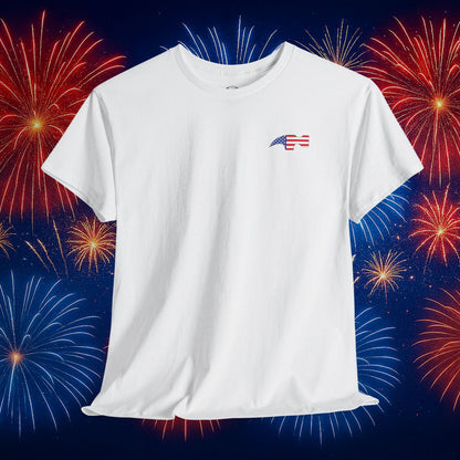 Hammer Design Tool Flag White T-Shirt – American Made for the Trades