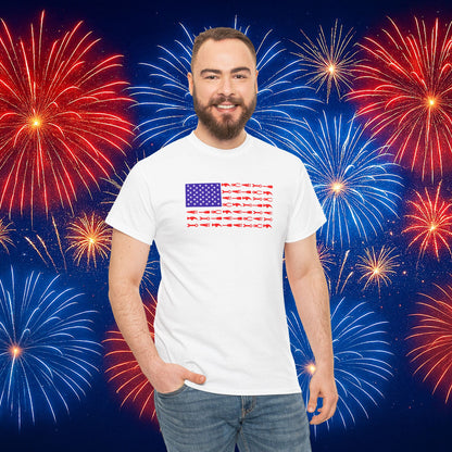 Tool Flag White T-Shirt – American Pride for the Working Class