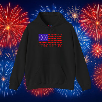 Tool Flag Black Hoodie – American Grit for the Working Class