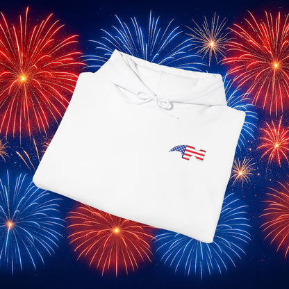 Tool Flag Hammer Hoodie – Built for the Trades, Worn with Pride