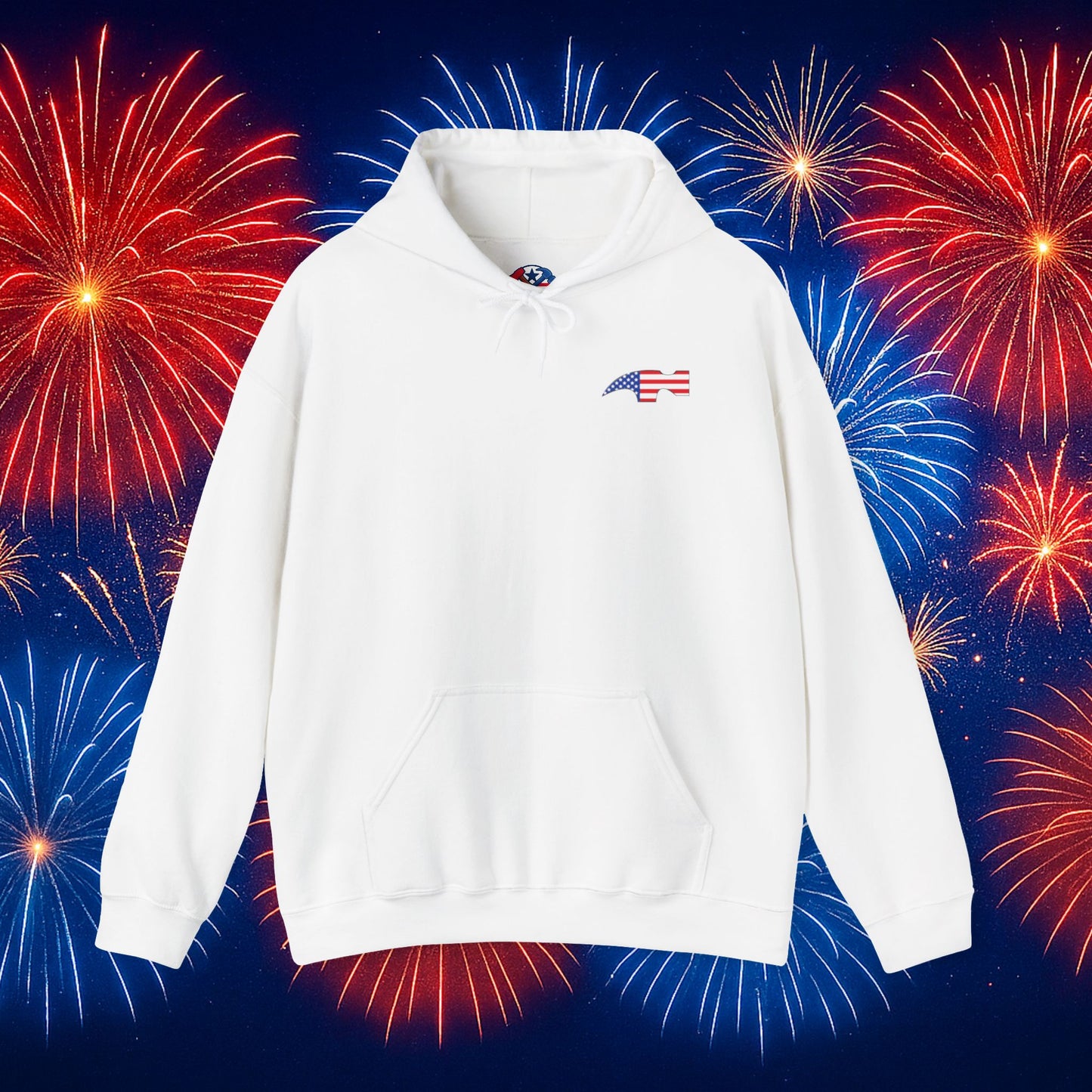 Tool Flag Hammer Hoodie – Built for the Trades, Worn with Pride