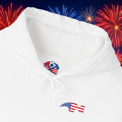 Tool Flag Hammer Hoodie – Built for the Trades, Worn with Pride