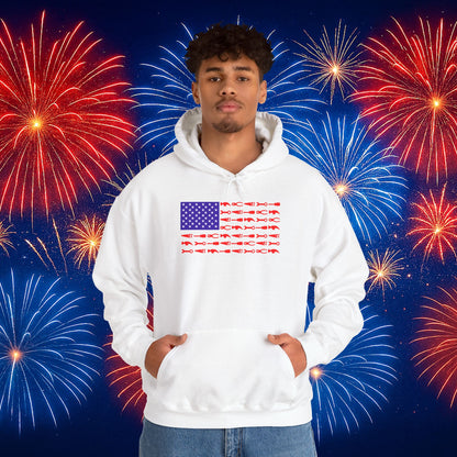 Tool Flag White Hoodie – Built for the Trades, Worn with Pride