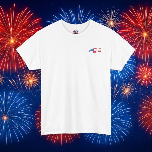 Hammer Design Tool Flag White T-Shirt – American Made for the Trades