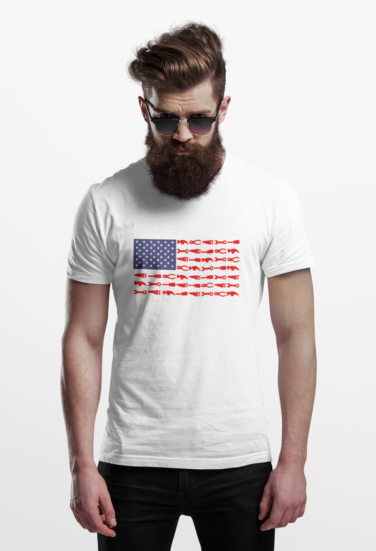 Tool Flag Tee – American Pride for the Tradesman